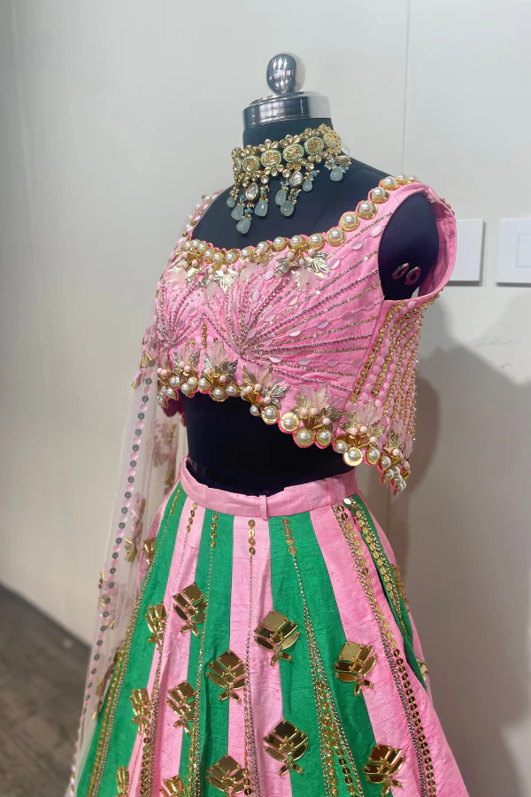 Papa don't preach panel embellished lehenga set - Image 7