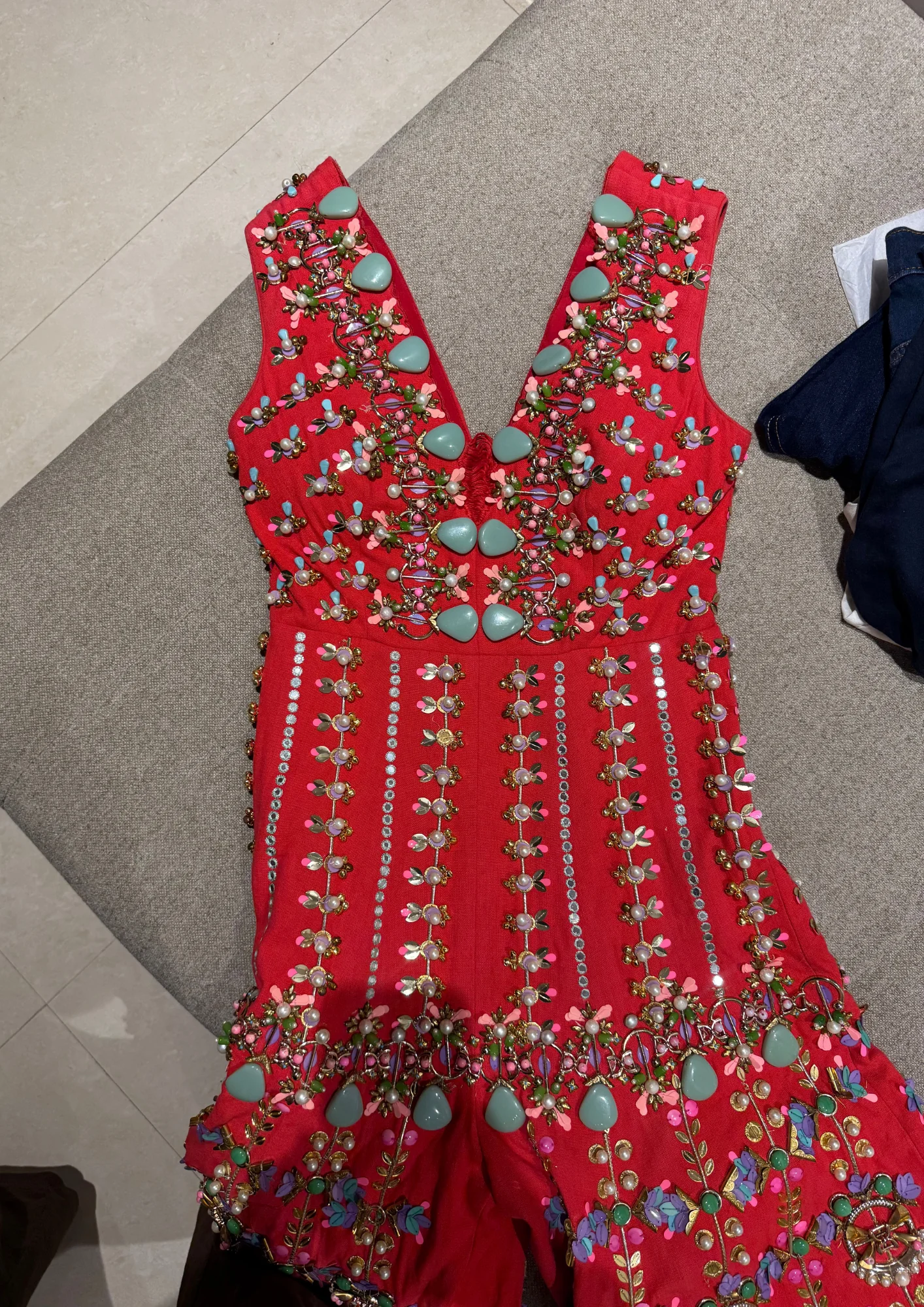 Papa Don't Preach Embellished Jumpsuit - Image 5