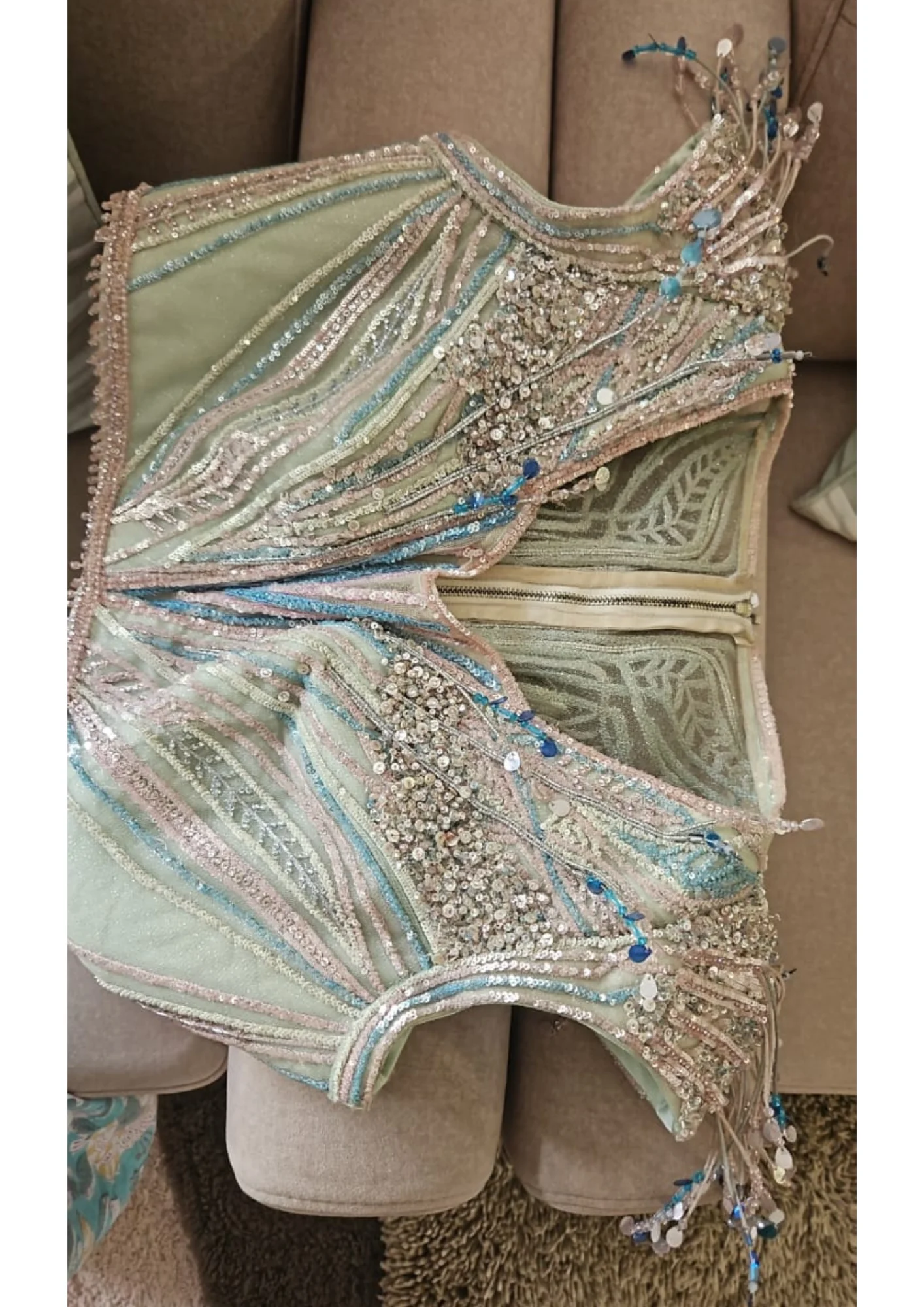 Sulakshana Monga Pastel Butterfly Embellished Lehenga Set - Image 3