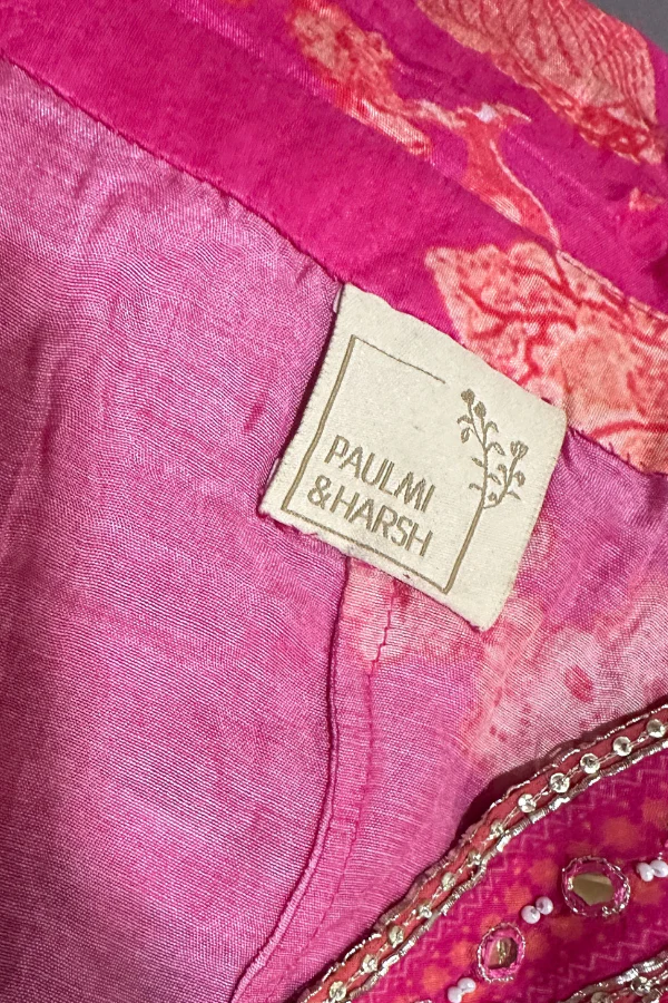 Paulmi & Harsh Flourishing Floral Jaal Kaftan Set - Image 5