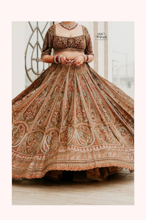 Payal Keyal Embroidered Bridal Lehenga Set - Image 3