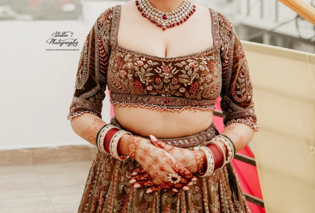 Payal Keyal Embroidered Bridal Lehenga Set - Image 5
