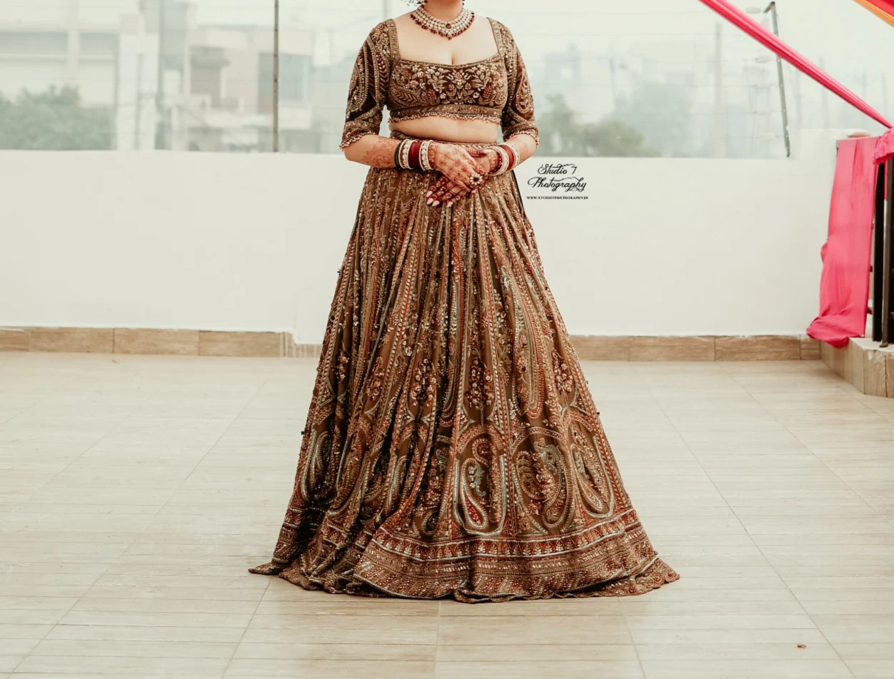 Payal Keyal Embroidered Bridal Lehenga Set - Image 6