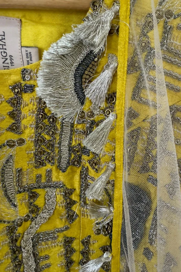 Payal Singhal Yellow & Pastel Printed Lehenga Set - Image 5