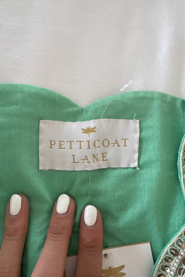 petticoat lane Mint Green Organza Sharara Set - Image 6