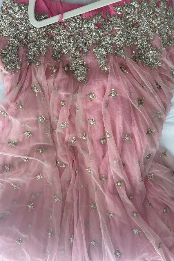 Pink embroidered lehenga set - Image 10