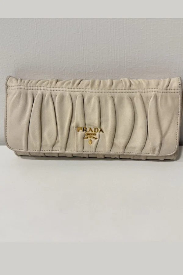 Prada Gaufre Nappa Leather Continental Wallet