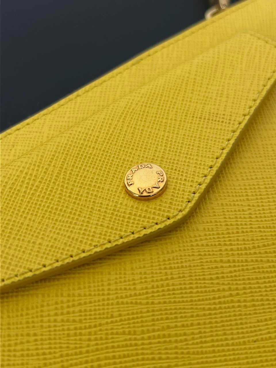 Prada Saffiano Lux Leather Front Pocket Crossbody Bag - Image 4