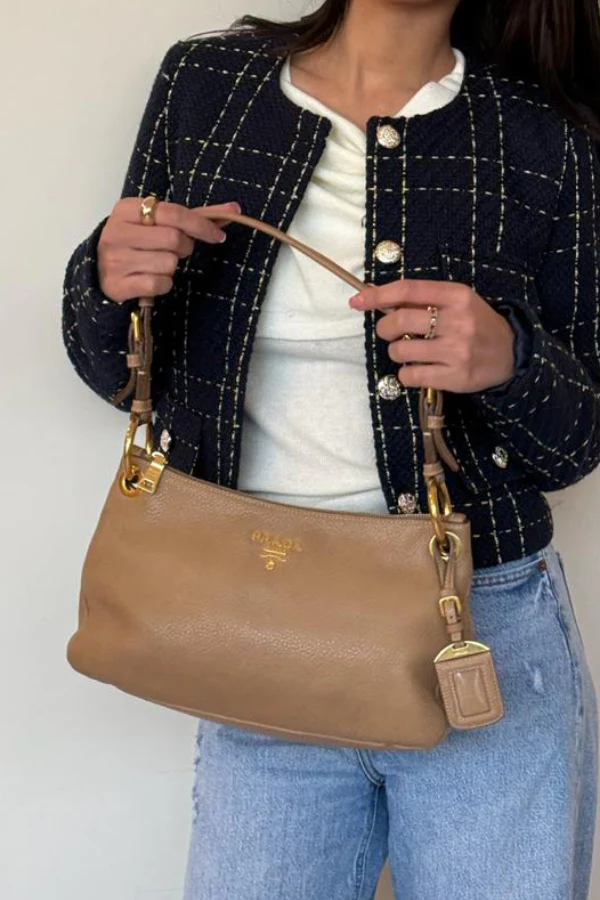 Prada Vitello Daino Shoulder Bag