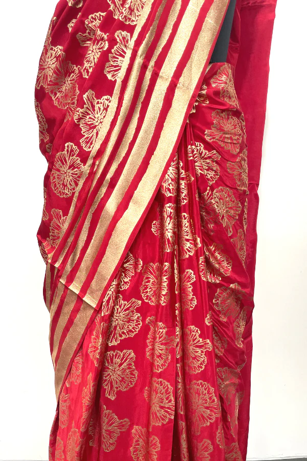 Printed saree set - Image 3
