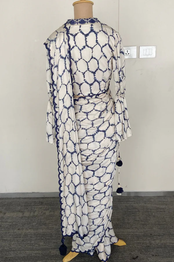 Punit Balana Tie-Dye Saree Set - Image 2