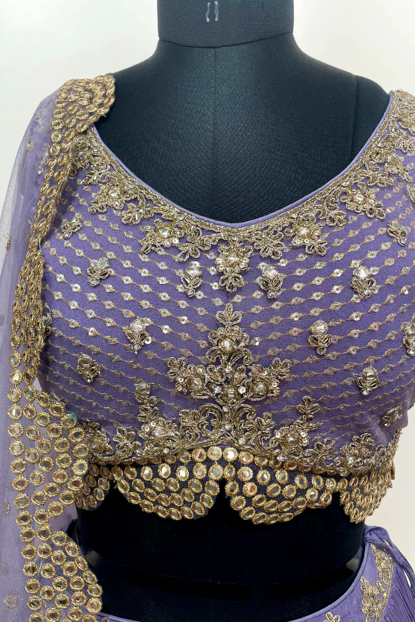 Purple Lehenga set - Image 2