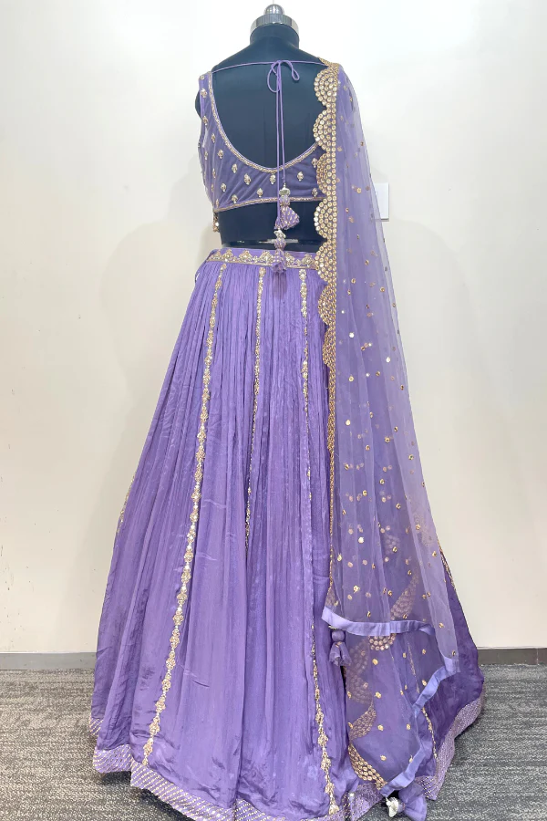 Purple Lehenga set - Image 3