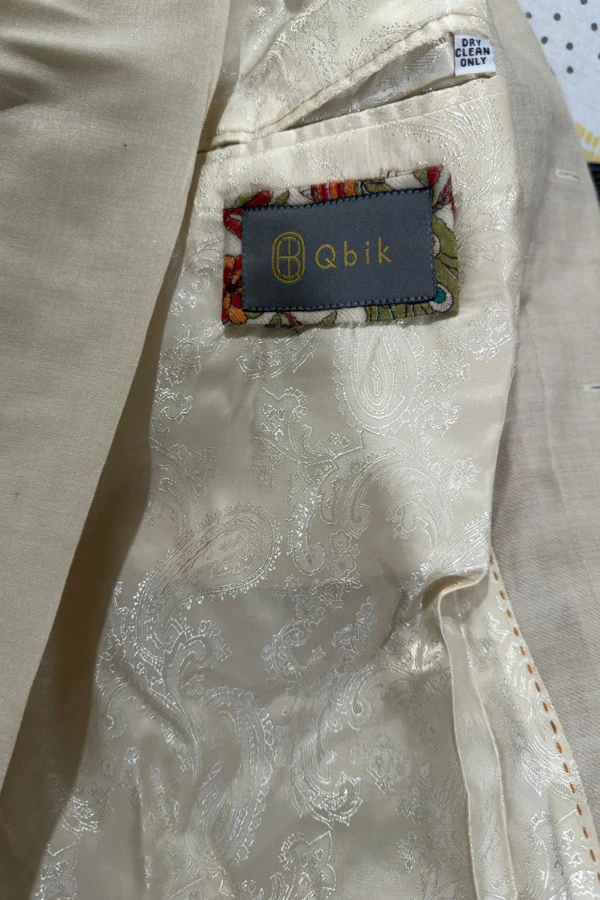 Qbik Men Multi-Colored Kashmiri Embroidered Sherwani Set - Image 6