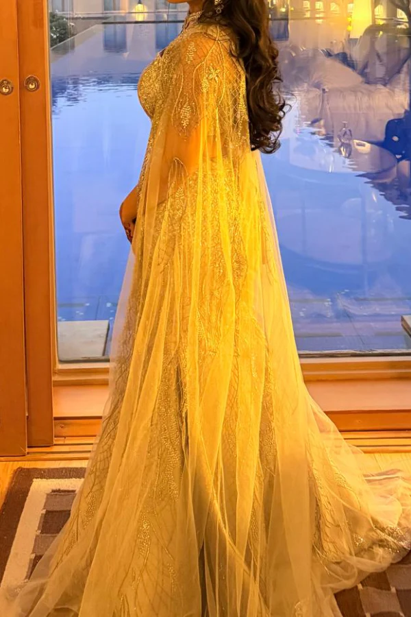Rachit Khanna Embroidered Fish Cut Lehenga Set - Image 3