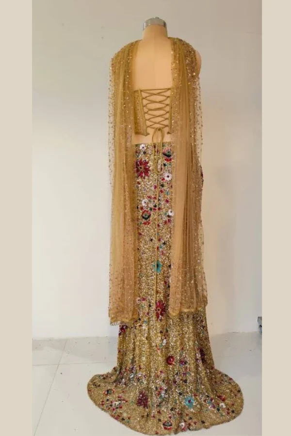 SEQUENCED FISH CUT LEHENGA SET - Image 3