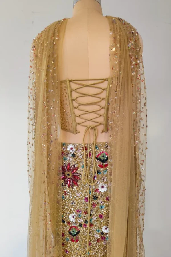 SEQUENCED FISH CUT LEHENGA SET - Image 6