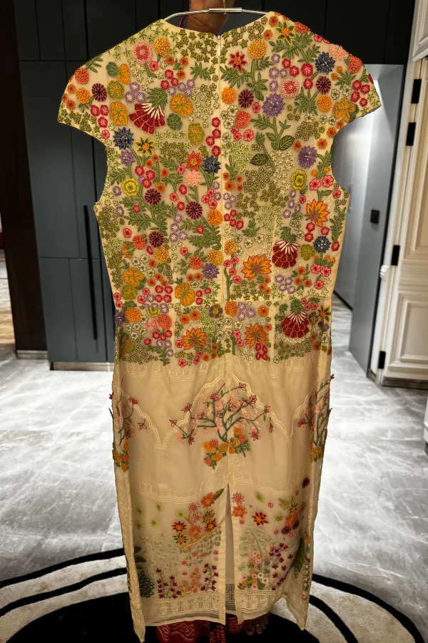 Rahul Mishra floral embroidered dress - Image 4