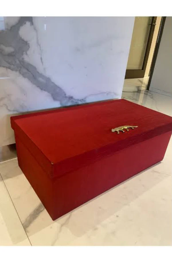 Red Sabyasachi lehenga box - Image 3