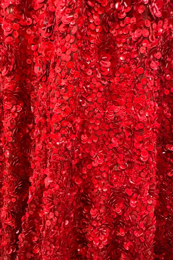 red sequint lehenga - Image 6