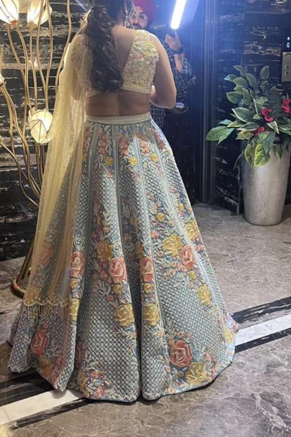 Rianta's Magnolia Embroidered Lehenga - Image 2