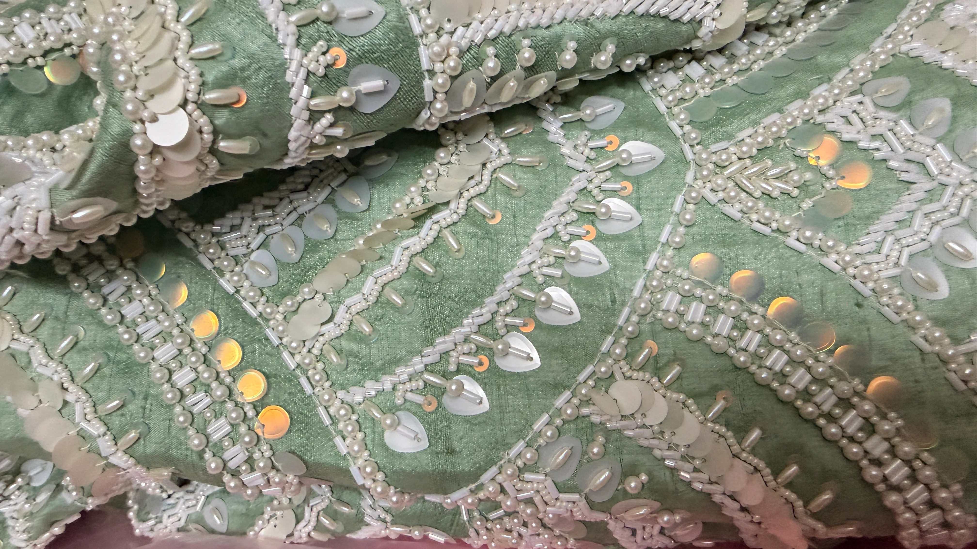 Rianta's Sage Green Ariel Lehenga Set - Image 6