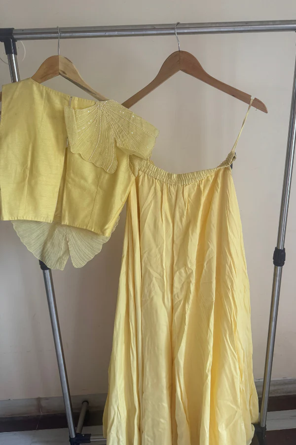 Richa Khemka Yellow Flared Pant Set - Image 3