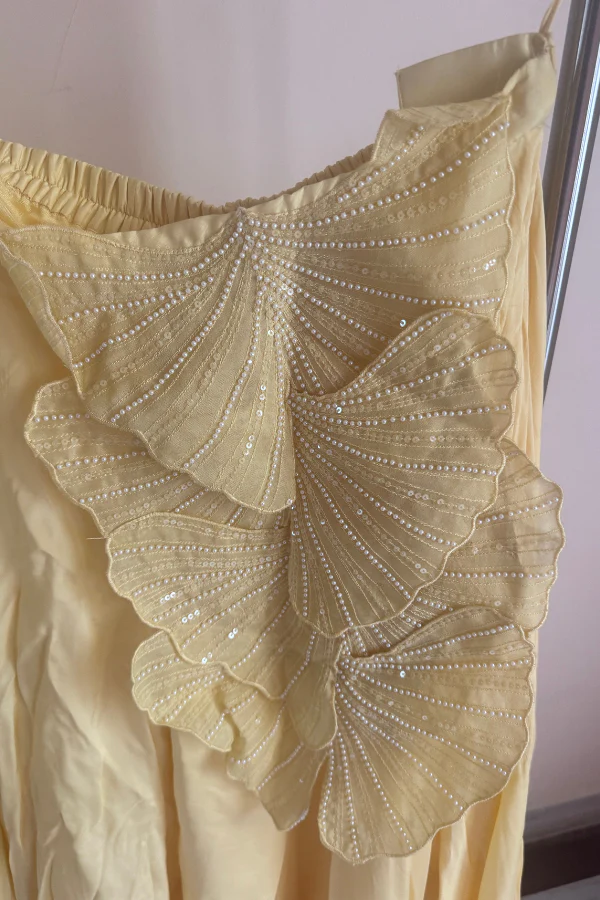 Richa Khemka Yellow Flared Pant Set - Image 5