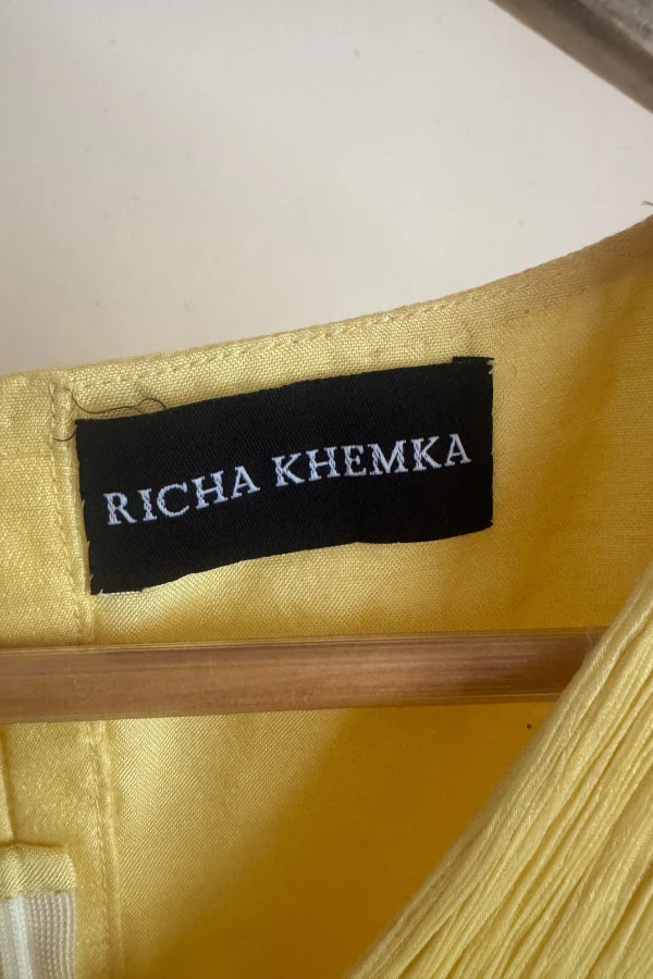Richa Khemka Yellow Flared Pant Set - Image 6