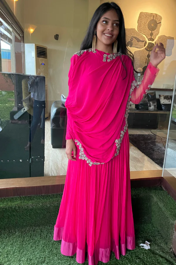 Ridhi Mehra Hot pink anarkali - Image 5