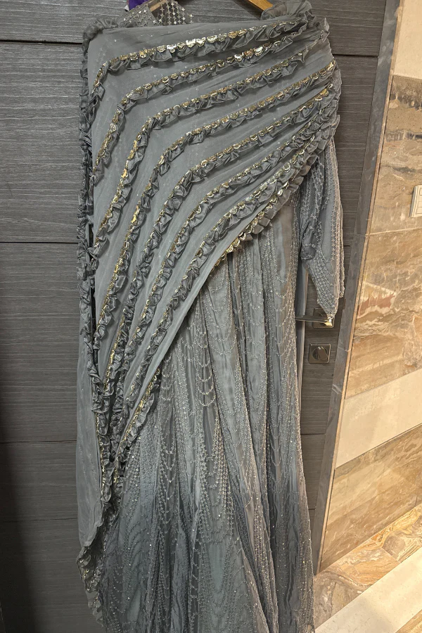Ridhima Bhasin Grey ombre anarkali - Image 4