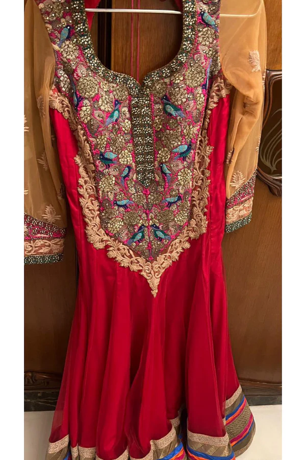 Rimple and Harpreet embroidered anarkali set - Image 2