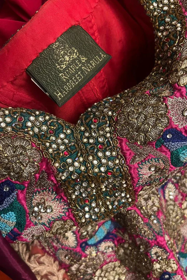 Rimple and Harpreet embroidered anarkali set - Image 3