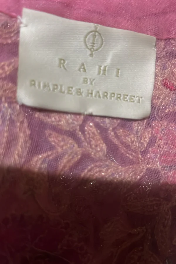 Rimple and harpreet pink embroidered lehenga - Image 3