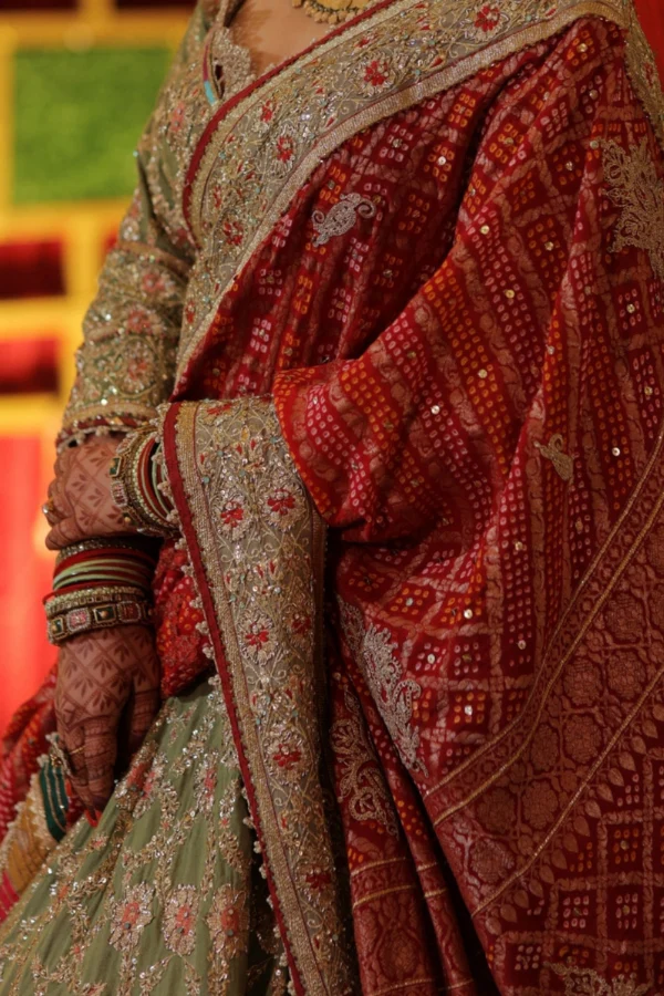 Rimple & Harpreet embroidered Lehenga set - Image 4