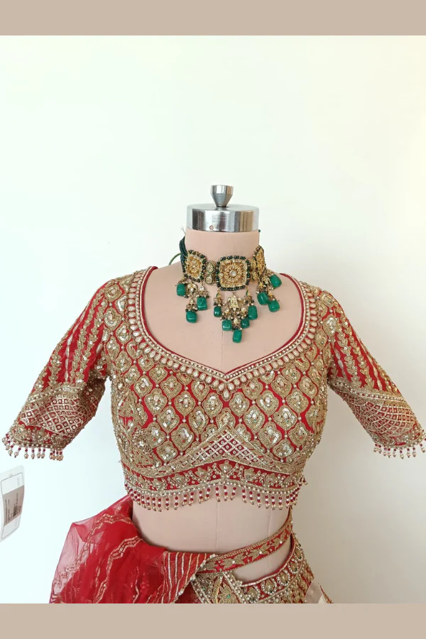 Rimple & Harpreet Bridal Lehenga Set - Image 4