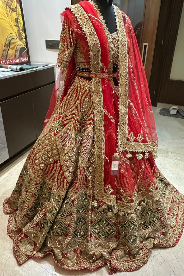 Rimple & Harpreet Bridal Lehenga Set - Image 6