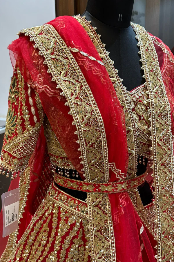 Rimple & Harpreet Bridal Lehenga Set - Image 8