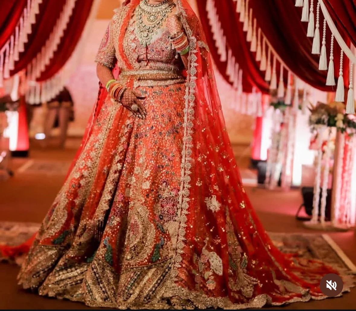 Rimple & Harpreet Bridal Lehenga Set - Image 5