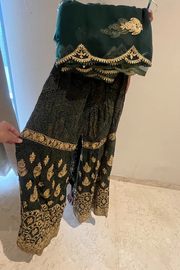 Rimple & Harpreet green gharara set - Image 3
