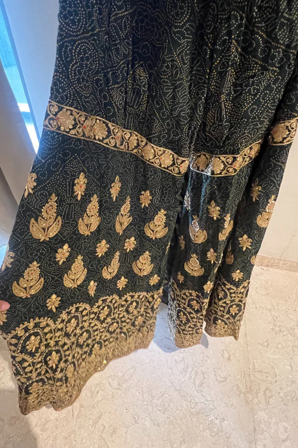 Rimple & Harpreet green gharara set - Image 5