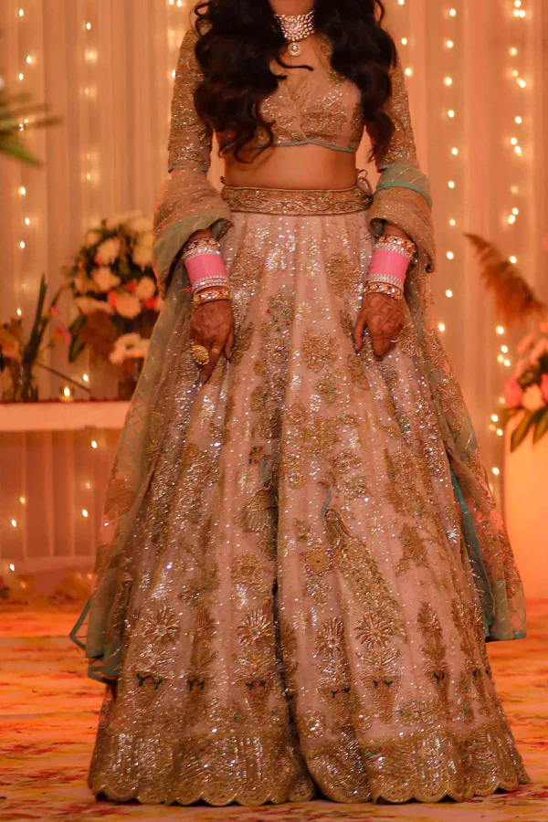 Rimple & Harpreet Pastel Embroidered Lehenga Set - Image 2