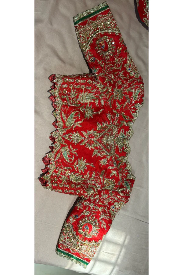 Rimple & Harpreet Red Bridal Lehenga Set - Image 5