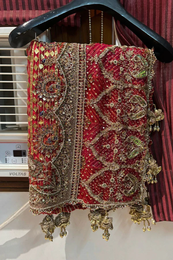 Rimple & Harpreet Red Bridal Lehenga Set - Image 6
