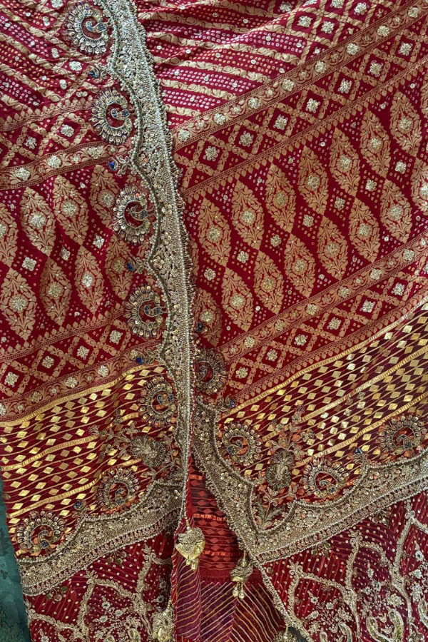 Rimple & Harpreet Red Bridal Lehenga Set - Image 9