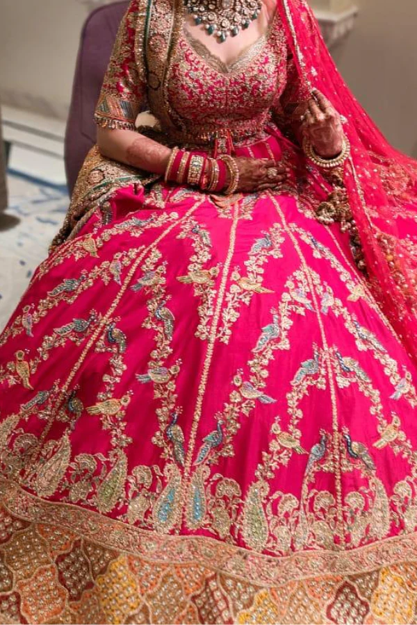 Rimple & Harpreet Regal Bridal Lehenga Set - Image 3