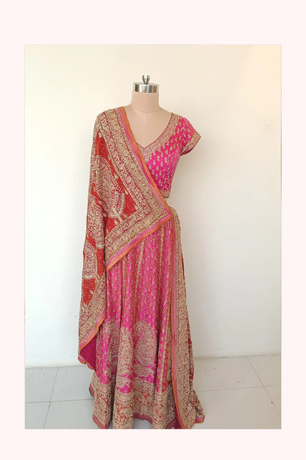 Ritu Kumar Daya Zardozi Lehenga Set - Image 3