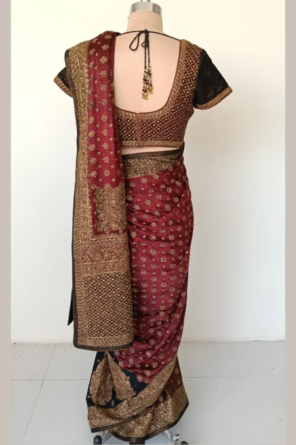 Ritu Kumar Heritage Embroidered Saree - Image 2