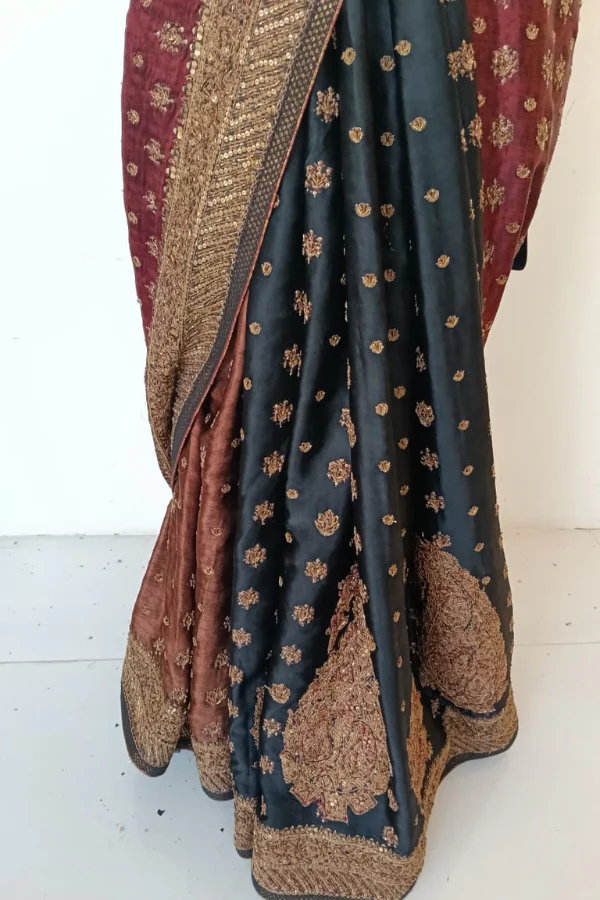 Ritu Kumar Heritage Embroidered Saree - Image 4