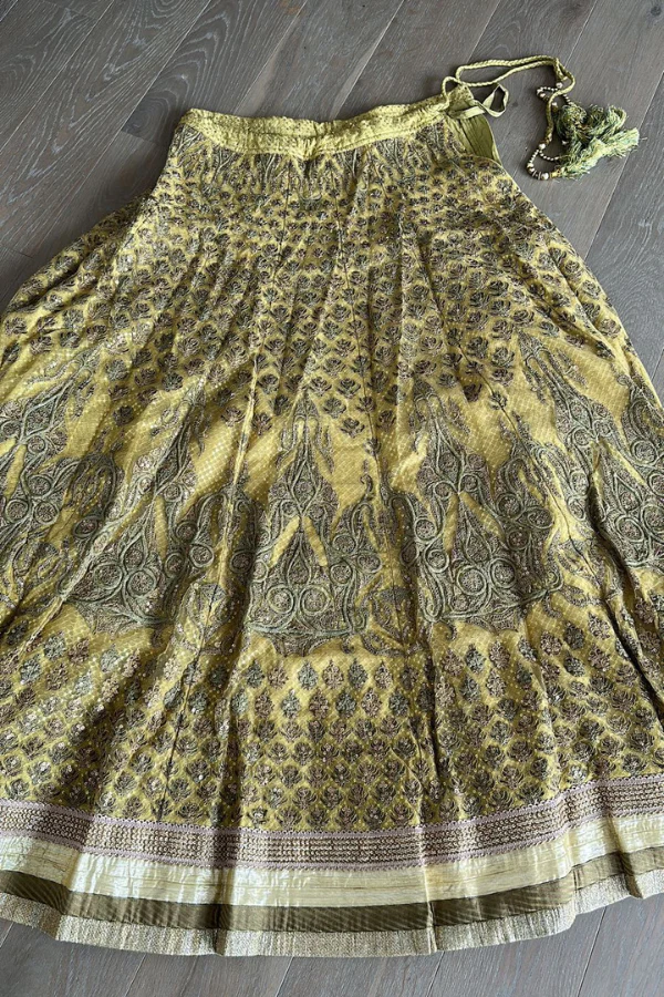 Ritu Kumar yellow embroidered lehenga - Image 2